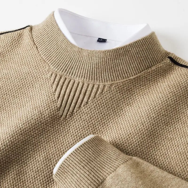 Arthur - Textured Everyday Crewneck Sweater | By Mason & Reed London
