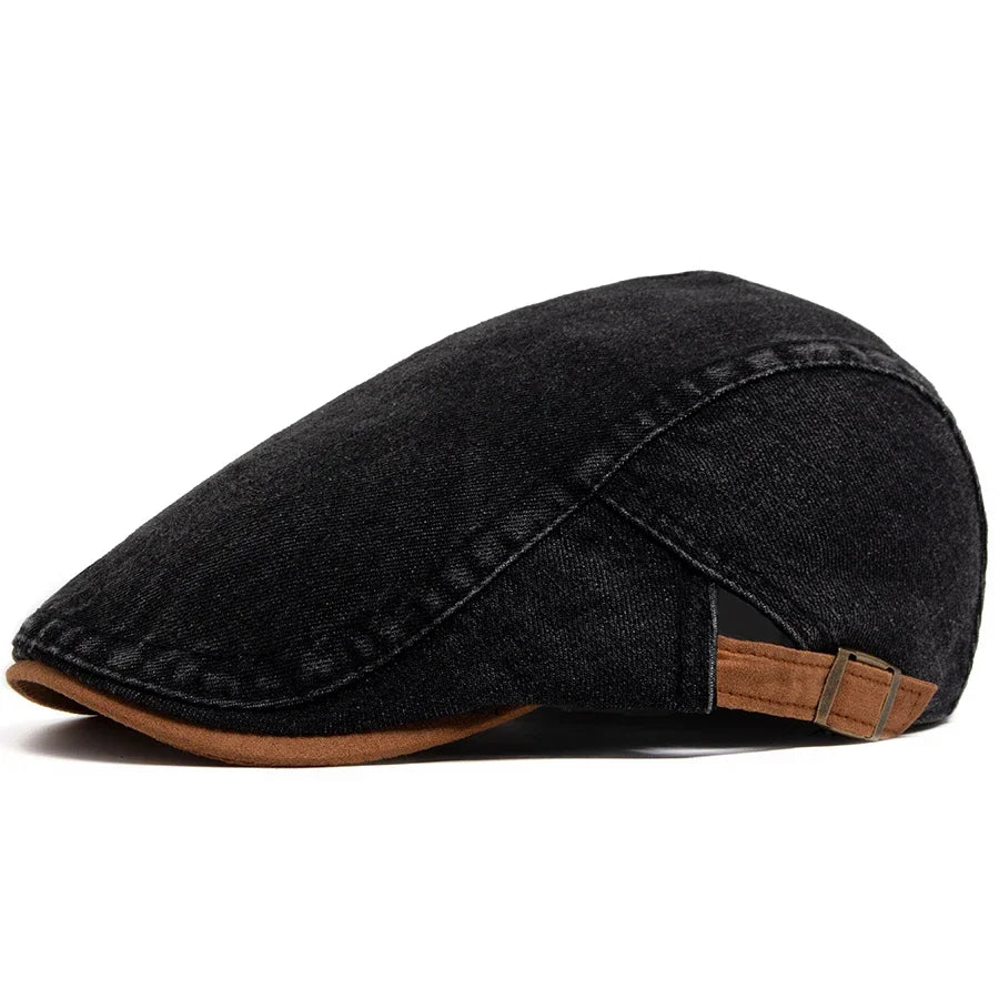 Douglas - Classic Denim Flat Cap | By Mason & Reed London