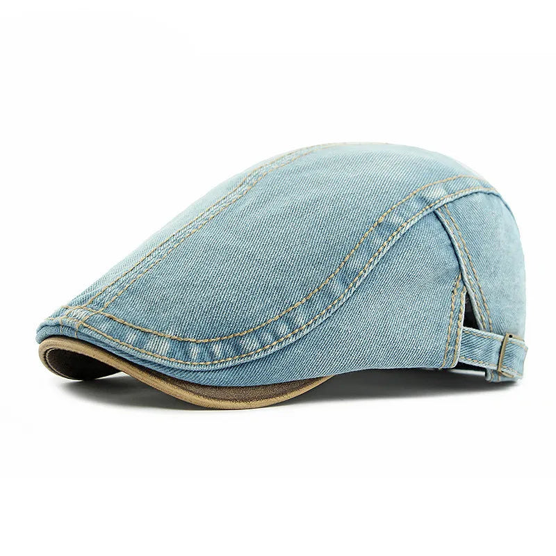 Mikkel - Classic Washed Denim Cap | By Mason & Reed London