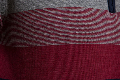 Callen - Stretch Knit Quarter-Zip Sweater | By Mason & Reed London