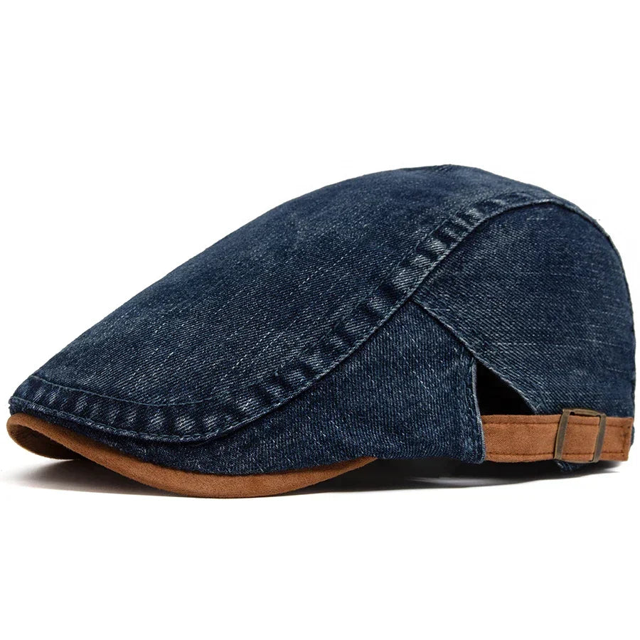Douglas - Classic Denim Flat Cap | By Mason & Reed London