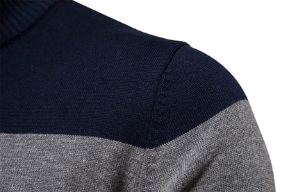 Callen - Stretch Knit Quarter-Zip Sweater | By Mason & Reed London