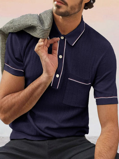 Jerry - Soft Breathable Knit Polo Shirt | By Mason & Reed London