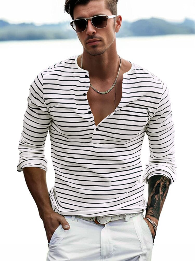 Mike - Comfy Stripe Shirt | By Mason & Reed London