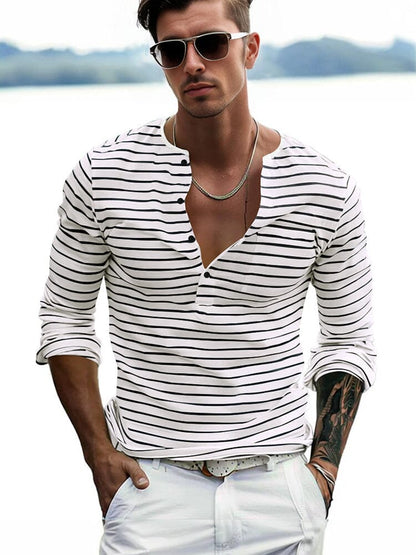 Mike - Comfy Stripe Shirt | By Mason & Reed London