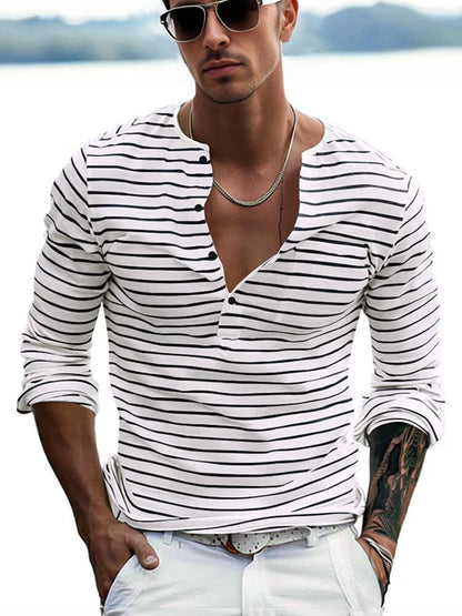Mike - Comfy Stripe Shirt | By Mason & Reed London