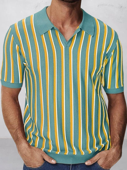 Lewis - Urban Casual Stripe Knit Top | By Mason & Reed London