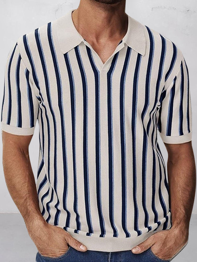 Lewis - Urban Casual Stripe Knit Top | By Mason & Reed London