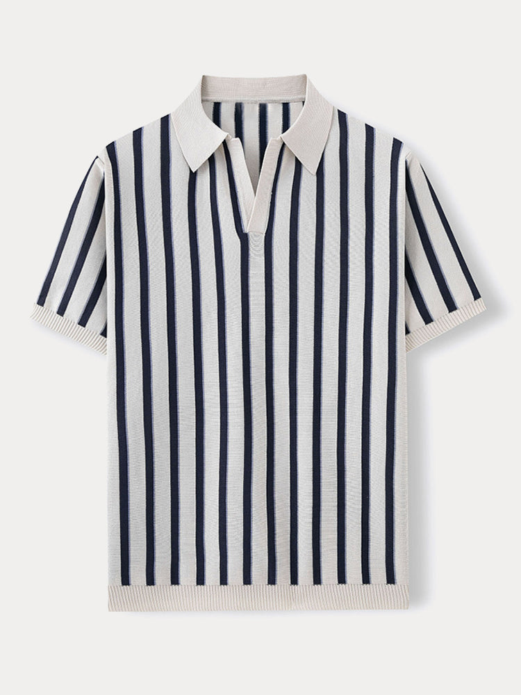 Lewis - Urban Casual Stripe Knit Top | By Mason & Reed London