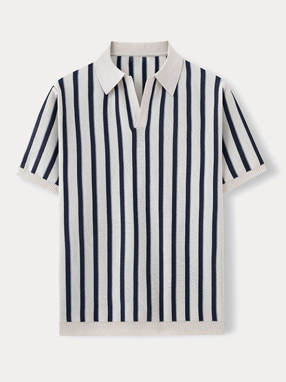 Lewis - Urban Casual Stripe Knit Top | By Mason & Reed London