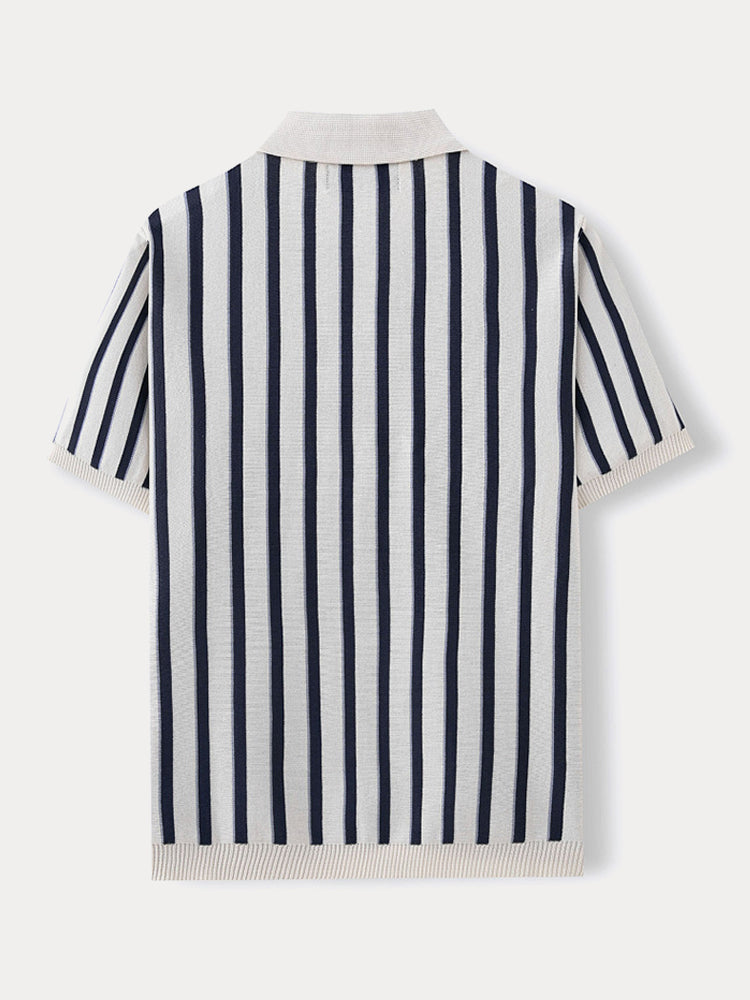 Lewis - Urban Casual Stripe Knit Top | By Mason & Reed London