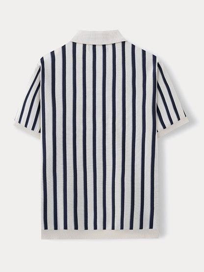 Lewis - Urban Casual Stripe Knit Top | By Mason & Reed London