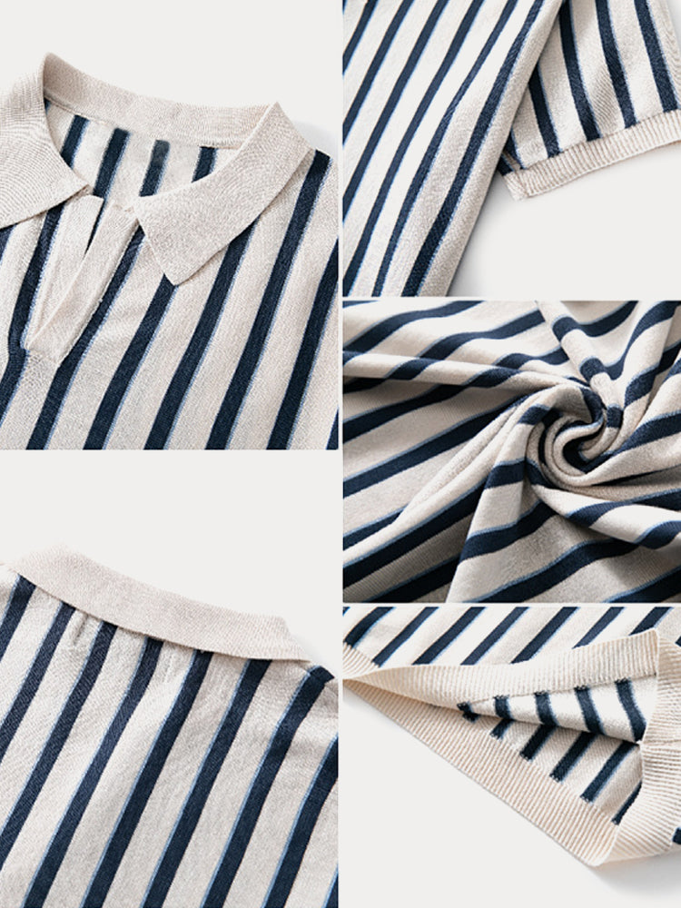 Lewis - Urban Casual Stripe Knit Top | By Mason & Reed London