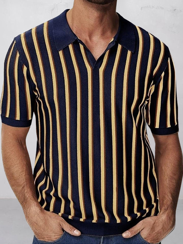 Lewis - Urban Casual Stripe Knit Top | By Mason & Reed London
