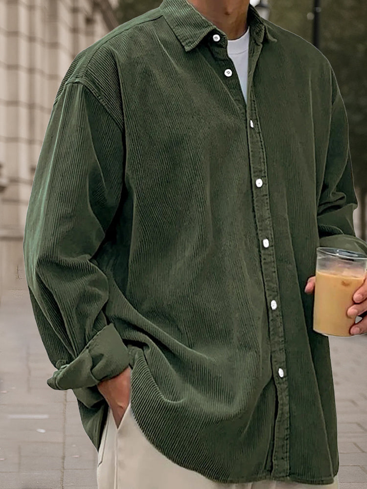 Blaine - Heritage Corduroy Long Sleeve  Shirt | By Julian & Claire Toronto