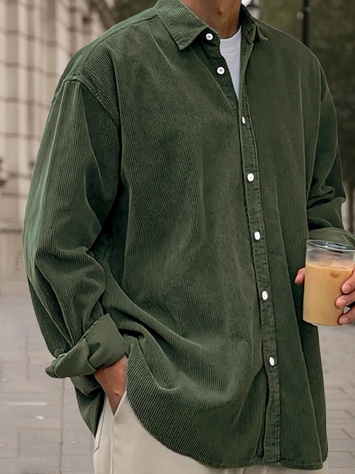 Blaine - Heritage Corduroy Long Sleeve  Shirt | By Julian & Claire Toronto
