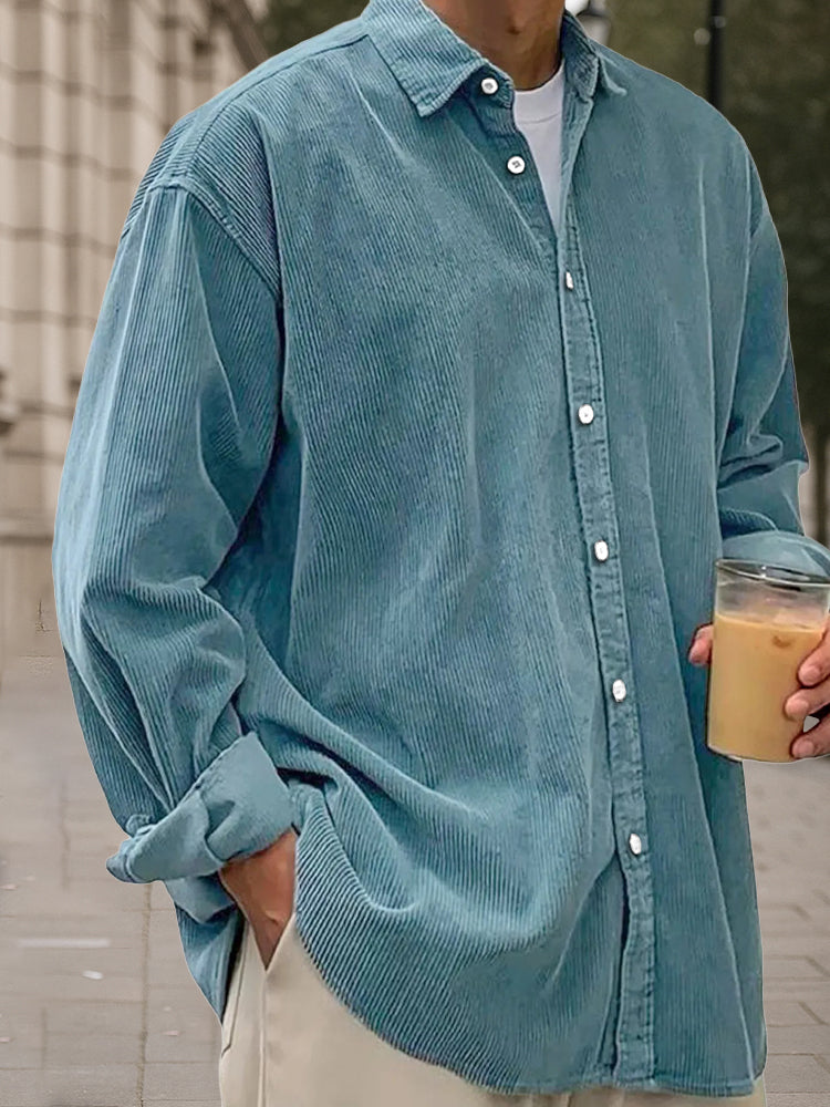 Blaine - Heritage Corduroy Long Sleeve  Shirt | By Julian & Claire Toronto