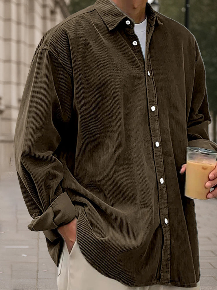 Blaine - Heritage Corduroy Long Sleeve  Shirt | By Julian & Claire Toronto