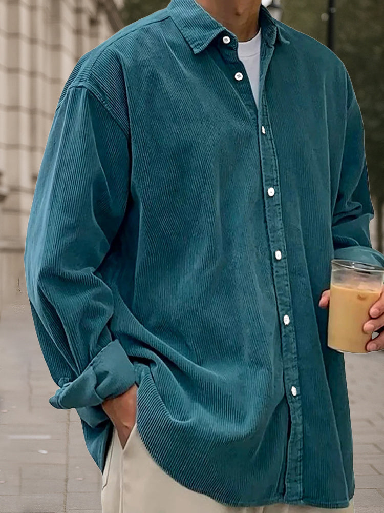 Blaine - Heritage Corduroy Long Sleeve  Shirt | By Julian & Claire Toronto