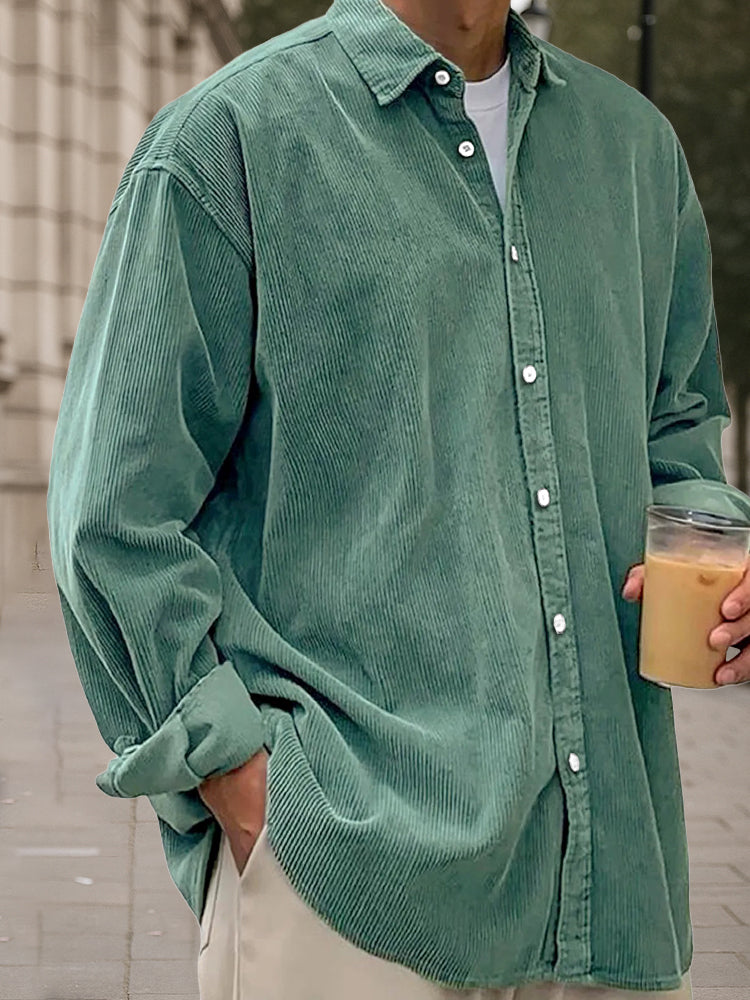 Blaine - Heritage Corduroy Long Sleeve  Shirt | By Julian & Claire Toronto