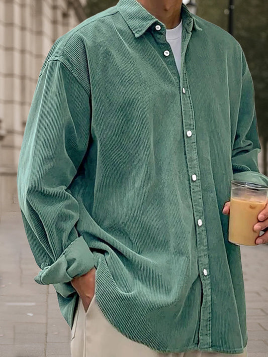 Blaine - Heritage Corduroy Long Sleeve  Shirt | By Mason & Reed London