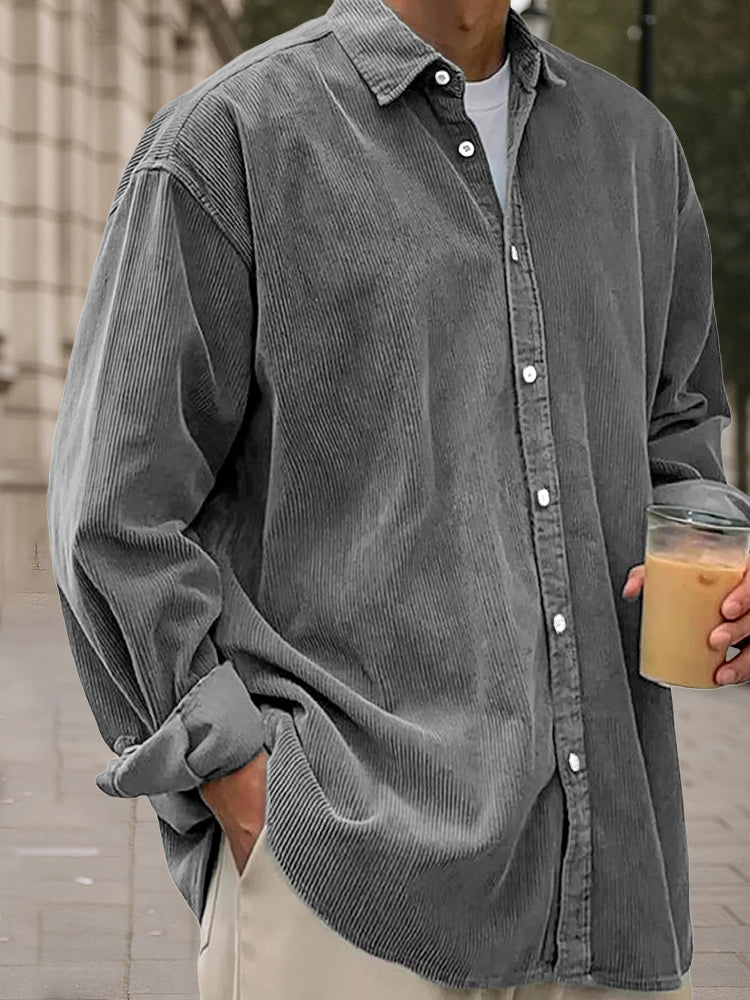 Blaine - Heritage Corduroy Long Sleeve  Shirt | By Julian & Claire Toronto