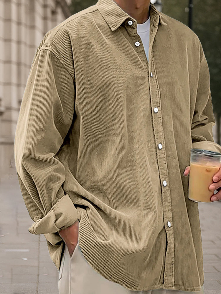 Blaine - Heritage Corduroy Long Sleeve  Shirt | By Julian & Claire Toronto
