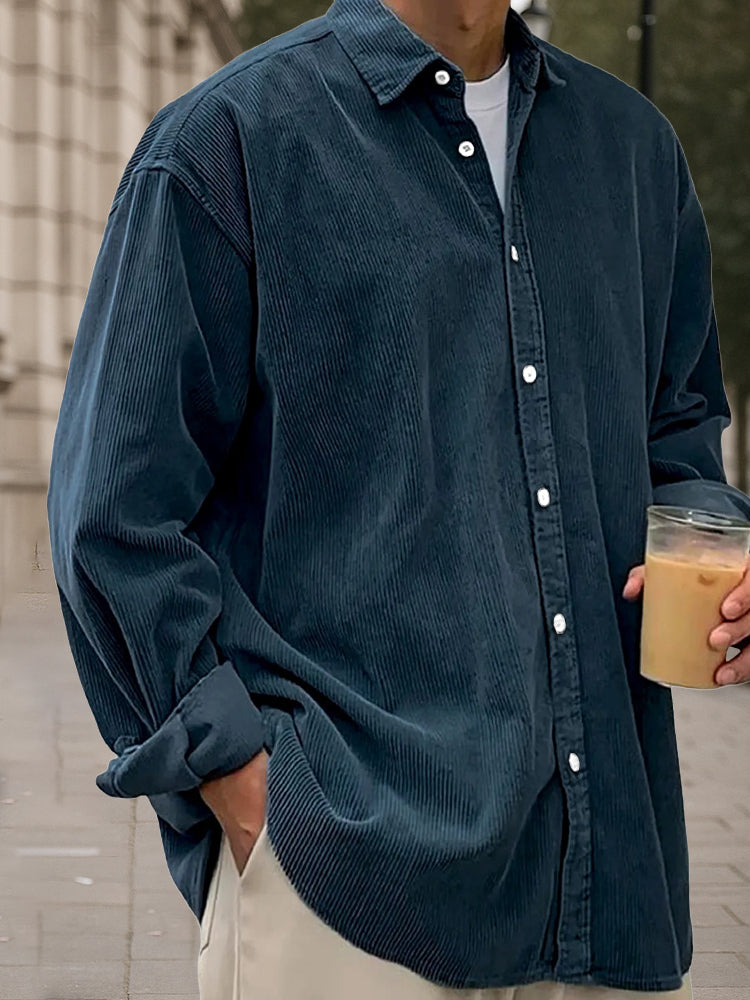 Blaine - Heritage Corduroy Long Sleeve  Shirt | By Julian & Claire Toronto