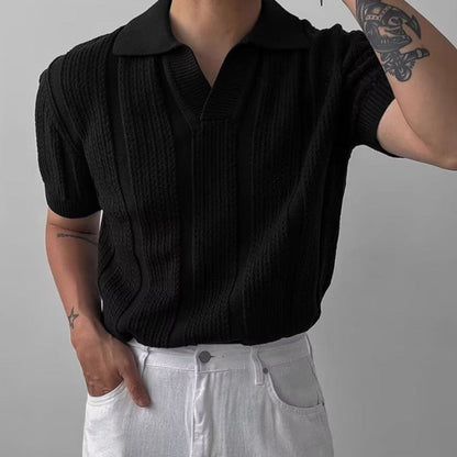 Roger - Classic Knitted Polo Shirt | By Mason & Reed Londone Toronto