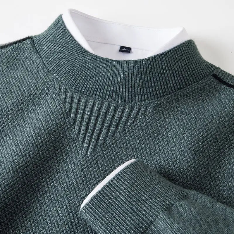 Arthur - Textured Everyday Crewneck Sweater | By Mason & Reed London