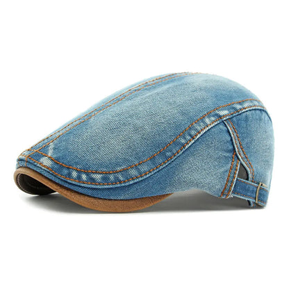Mikkel - Classic Washed Denim Cap | By Mason & Reed London