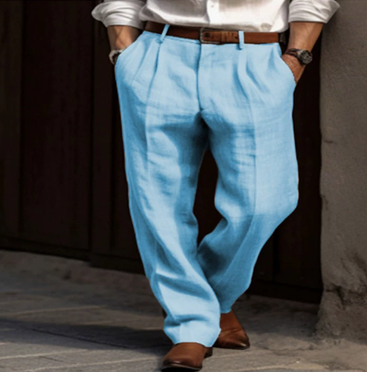 Murphy - Relaxed Straight-Leg Pants | By Mason & Reed London