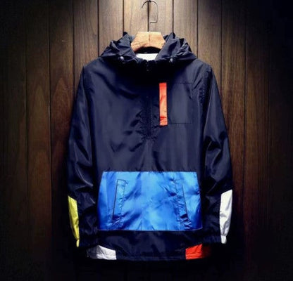 Walden - Color Block Half-Zip Windbreaker | By Mason & Reed London