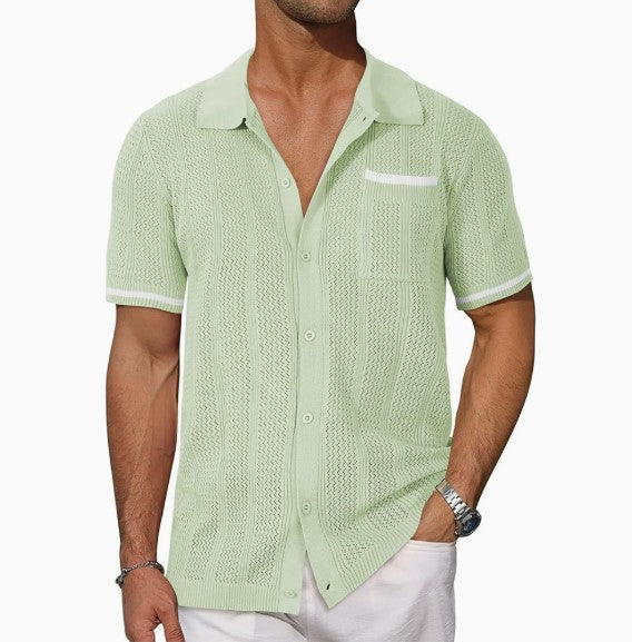 Ollie -  Short Sleeve Camp Collar Shirt | By Mason & Reed London