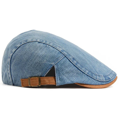 Douglas - Classic Denim Flat Cap | By Mason & Reed London