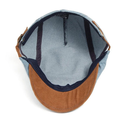 Douglas - Classic Denim Flat Cap | By Mason & Reed London