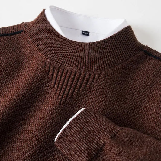 Arthur - Textured Everyday Crewneck Sweater | By Mason & Reed London