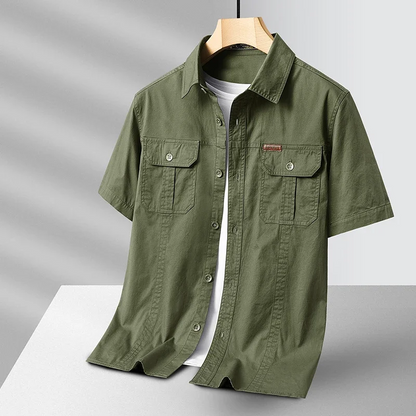 Kylian - Classic Utility Button-Up Shirt | By Mason & Reed London
