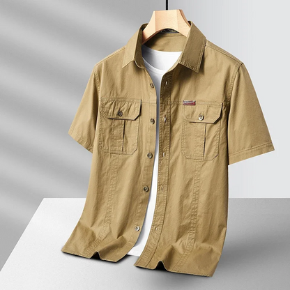Kylian - Classic Utility Button-Up Shirt | By Mason & Reed London