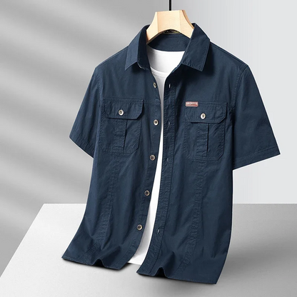 Kylian - Classic Utility Button-Up Shirt | By Mason & Reed London