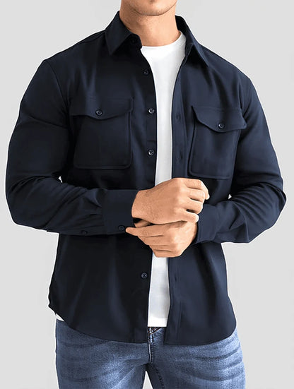 Terry - Casual Button Overshirt | By Mason & Reed London