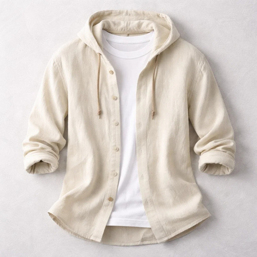 Brennan - Button-Up Hoodie Shirt | By Julian & Claire Toronto