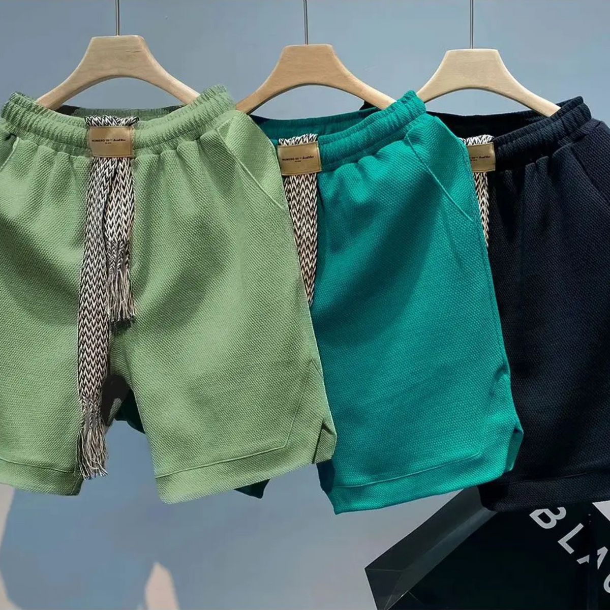 Stev - Relaxed Weekend Drawstring Shorts | By Mason & Reed London