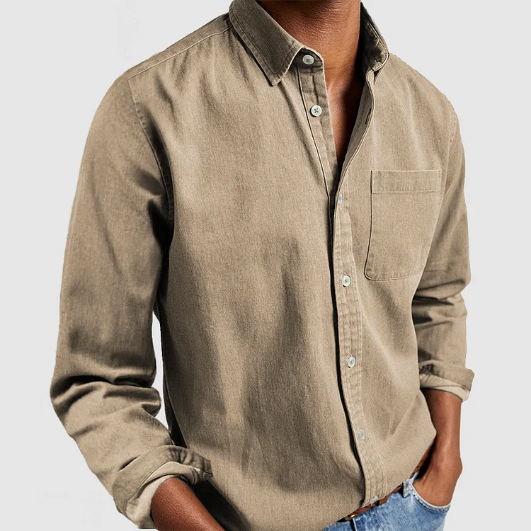 Kieran - Modern Soft-Touch Button-Up Shirt | By Mason & Reed London