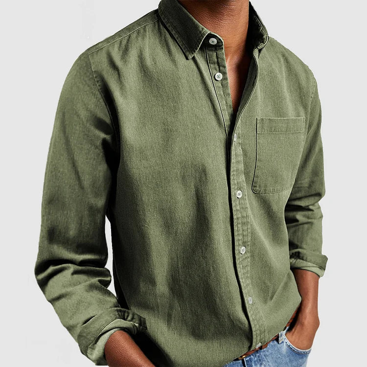 Kieran - Modern Soft-Touch Button-Up Shirt | By Mason & Reed London