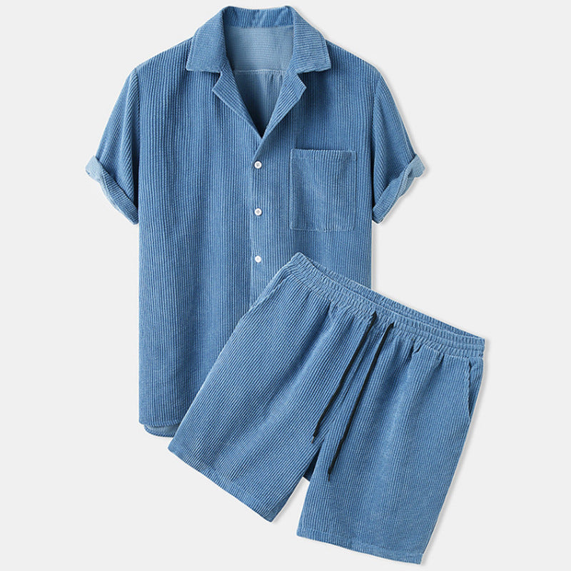 Milo - Casual Shirt Shorts Set | By Mason & Reed London