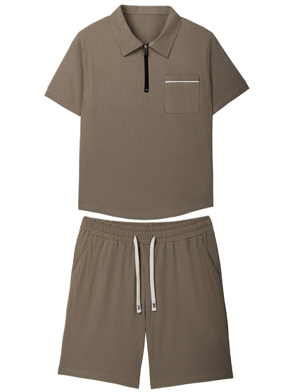 Tomas - Short-Sleeve Polo Set | By Mason & Reed London