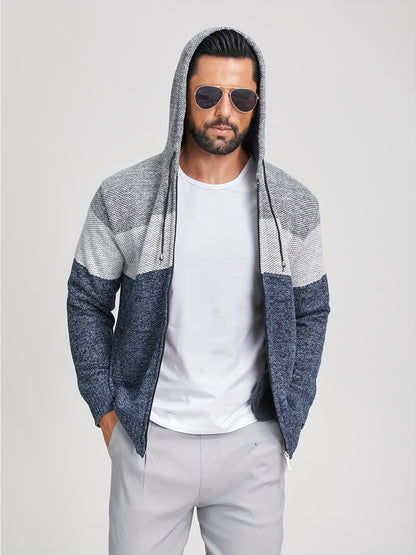 Clinton - Colour Block Hooded Jacket | By Mason & Reed London