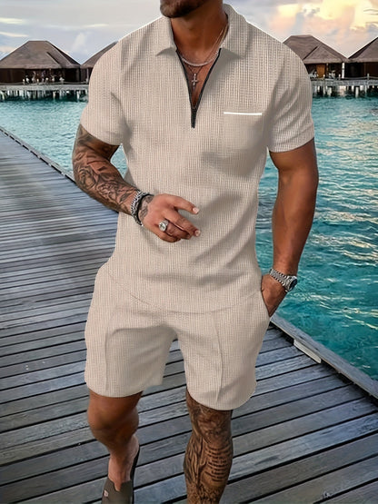 Tomas - Short-Sleeve Polo Set | By Mason & Reed London