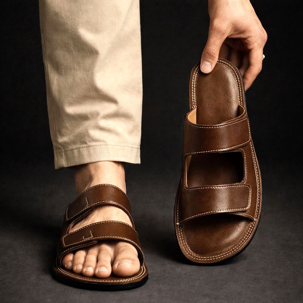 Neil -Everyday Comfort Slip-On Slides  | By Mason & Reed London
